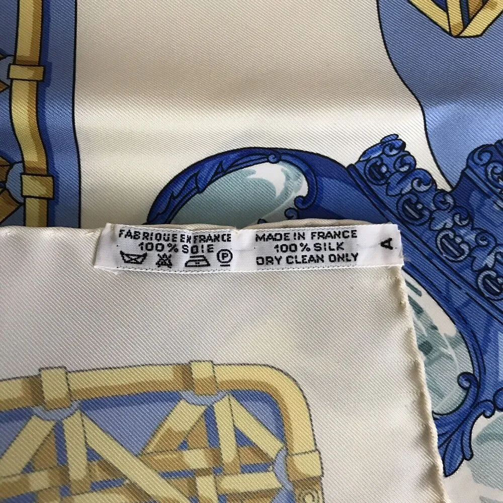 HERMES Scarf Carriage Lights Feux De Route Silk 35” by Caty Latham New with Box